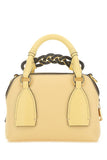 Pastel Yellow Leather Small Daria Handbag