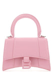 Pink leather mini Hourglass handbag