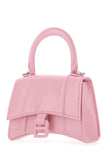 Pink leather mini Hourglass handbag