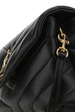 Black leather toy Loulou crossbody bag