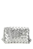 Silver nappa leather Loop crossbody bag