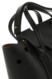 Black leather Burrow-25 handbag