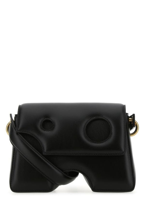 Black leather Burrow 22 shoulder bag