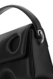 Black leather Burrow 22 shoulder bag