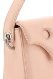 Pastel pink leather Burrow crossbody bag