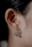 Cherry Cluster Natural Diamond Earrings