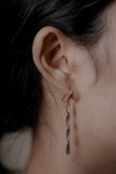 Spiral Line Natural Diamond Earrings