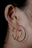 Circular Silhouettes Natural Diamond Earrings