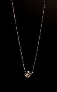 0.50 carats Lab Diamond 18KW Necklace