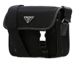 Black Re-Nylon Crossbody Bag